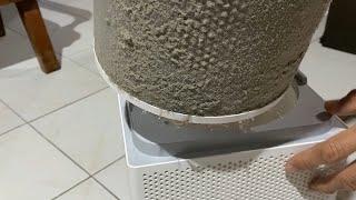 Demonstration on how to clean the filter of XIAOMI Smart Air Purifier 4 Lite