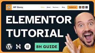 Elementor Tutorial 2024  How To Create a Website with WordPress and Elementor PRO Tutorial 8H