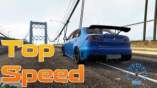 GTA V - Mitsubishi Lancer Evolution X - Top Speed