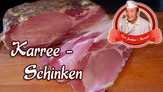 Karree - Schinken selber machen - Schweinerücken kalt geräuchert - Opa Jochens Rezept