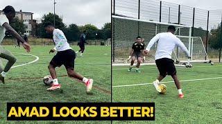 Amad Diallo is still working hard on individual training during the season break  Man Utd News