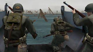 D-Day Omaha Beach mission - Medal Of Honor Allied Assault No commentary gameplay