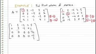 Linear Algebra - 8 - Finding the Pivot Columns