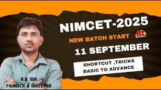 Onlineoffline New Batch Start for NIMCET & CUET  20252026#nimcet#varanasi