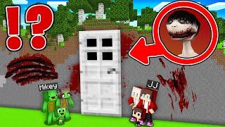 How JJ and Mikey Family found UMA Inside This BIGGEST DOOR in Minecraft? - in Minecraft Maizen