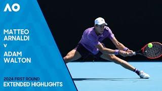 Matteo Arnaldi v Adam Walton Extended Highlights  Australian Open 2024 First Round