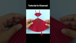 Origami Dress #origami #papercraft #craft #easy