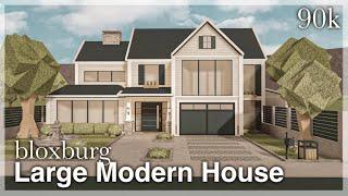 Bloxburg - Large Modern House Speedbuild exterior