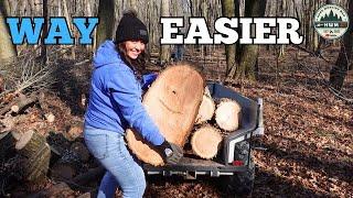 Not Quite Roadside Logging with Scheib Awesome Red Oak Haul