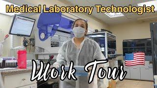 A DAY IN A LIFE OF A MEDICAL LABORATORY TECH IN USA LyndzyVLOGS