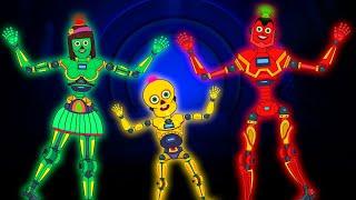 Skeleton Robot Finger Family Song  Halloween Dance Songs by @Teehe@TeeHeeTown on @hooplakidz