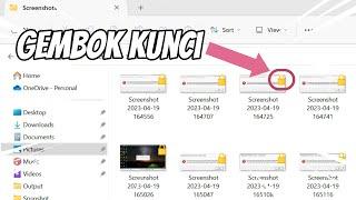 Cara Hilangkan Gambar Locker Gembok Kunci pada File Folder di File Explorer