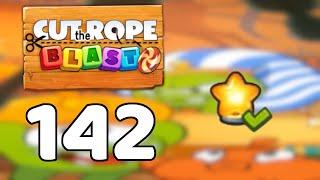 Cut the Rope BLAST 142 - Walkthrough No Boosters