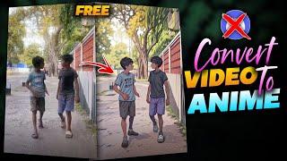 HOW TO CONVERT NORMAL VIDEO TO ANIME AI - FREE  INSTAGRAM TRENDING ANIME REELS VIDEO TUTORIAL