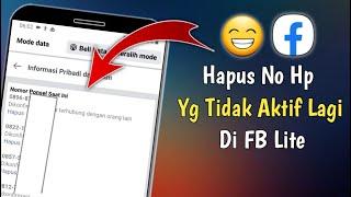 Cara Menghapus Nomor HP Di FB Lite