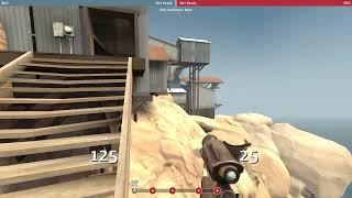 How to shoot into Upward spawn as Sniper