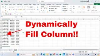 Dynamically Fill Column in Excel With Whatever You Want Using the EXPAND Function. #msexcel #howto