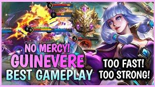 NO MERCY GUINEVERE GAMEPLAY AT MYTHIC RANK - MOBILE LEGENDS