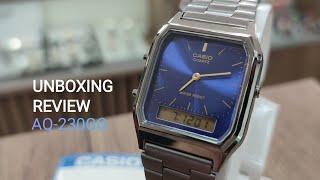 Unboxing and Review of the Casio Vintage AQ-230GG-2A A Timeless Classic