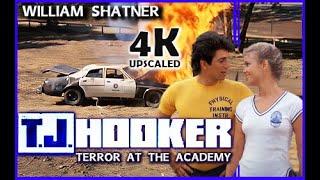 T J Hooker. 1982. Terror at the Academy. William Shatner. Heather Locklear. Upscaled 4K