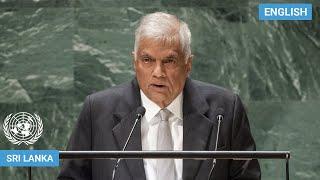  Sri Lanka - President Addresses United Nations General Debate 78th Session  #UNGA