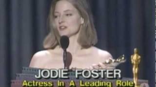 Jodie Foster Wins Best Actress 1989 Oscars