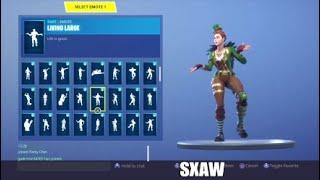 SGT GREEN CLOVER SHOWCASED WITH 50+ EMOTES FORTNITE