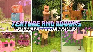 7 Minecraft PEBedrock cute amazing texture pack and addons for 1.21+ you should try️