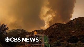 California crews battle high temps while working to contain Line Fire