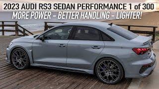 FIRST TEST 2023 AUDI RS3 SEDAN PERFORMANCE 1of300 - Limited Edition More Power and Control