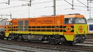 Rail Feeding RRF 1101 Vossloh G2000 diesel-hydraulic locomotive shunting @ Roosendaal