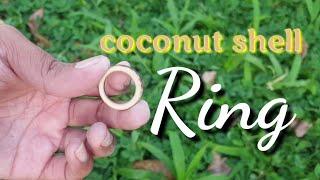 How to Make Ring from coconut shell