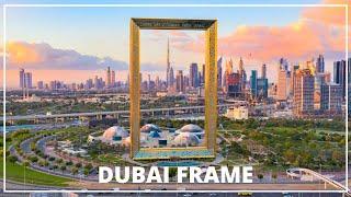 4K Dubai  Dubai Frame Video  Scenic Relaxation  Dubai Frame Drone Footage  Dubai