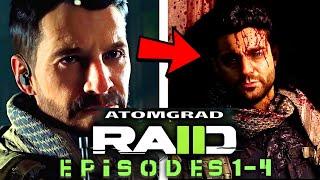 Modern Warfare 2 All Raids Cutscenes Episodes 1-4 All MW2 Atomgrad Raid Cutscenes COD MW2 Raids