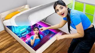 I Build A Hidden SECRET ROOM In My House   *gone wrong*   SAMREEN ALI