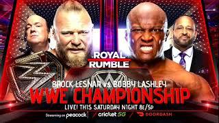 WWE Royal Rumble 2022 Match Card HD