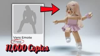 HURRY GET NEW ROBLOX FREE EMOTE LIMITED COPIES