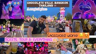 Chocolate ville Bangkok Thailand  tour vlog🫶  place to visit with kids in Thailand #chocolate