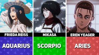 Which Attack on Titan Character Are You Based On Your Zodiac Sign