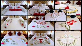 Top-10 towel art Top-ten romantic room decoration ideasTowel folding #sbtowelartcreations