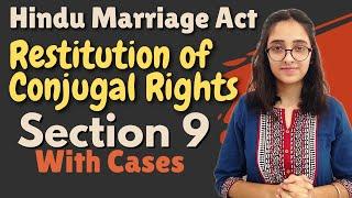 Hindu Marriage Act Restitution Of Conjugal Rights -Sec 9 With Cases