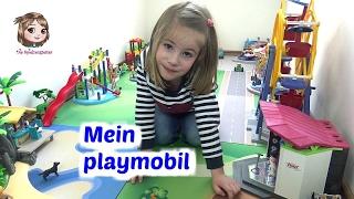 PLAYMOBIL  Hannah zeigt euch ihre Spielecke mit Jahrmarkt Freibad Spielplatz und Insel 