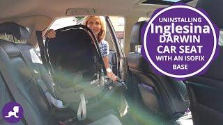 Uninstalling an Inglesina Darwin Car Seat with an Isofix Base