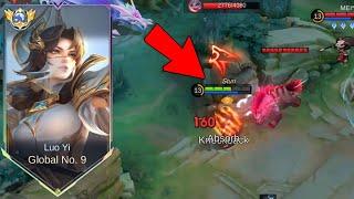 TOP GLOBAL LUO YI HARD CARRY IN SOLO RANKED GAME intense gameplay  LUO YI BEST BUILD 2024  MLBB