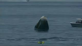 Trump vessel recovers SpaceX Dragon capsule