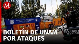 UNAM se pronuncia sobre ataque de porros en CCH Naucalpan