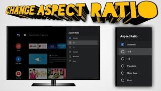 How to change aspect ratio on Android TV  VU PREMIUM ANDROID TV