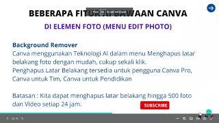 Artificial Inteligence Pada Menu Edit Photo di Canva