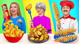 Кулинарный Челлендж Я против Бабушки  Смешные ситуации с едой от Mega DO Challenge