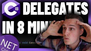 C# DELEGATES in 8 minutes Learn .NET FAST